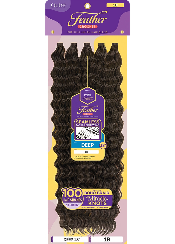 OUTRE - PURPLE PACK BRAZILIAN - FEATHER DEEP 18"