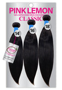 PINK LEMON - CLASSIC 15A 100% UNPROCESSED VIRGIN REMI HUMAN HAIR STRAIGHT