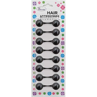 BLOSSOM - Hair Knocker 2 Tone Black 8PCs #PPP09-02