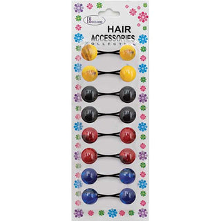 BLOSSOM - Hair Knocker 2 Tone GD/BK/RD/BL 8PCs #PPP09-12