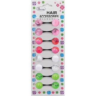 BLOSSOM - Hair Knocker 2 Tone PI/HPI/WH/GR 8PCs #PPP09-14