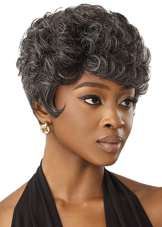 OUTRE - FAB & FLY FULL CAP WIG GRAY GLAMOUR - HH - JOAN