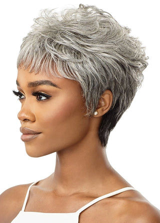 OUTRE - FAB & FLY FULL CAP WIG - GRAY GLAMOUR- HH - THEODORA