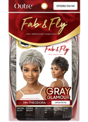 OUTRE - FAB & FLY FULL CAP WIG - GRAY GLAMOUR- HH - THEODORA