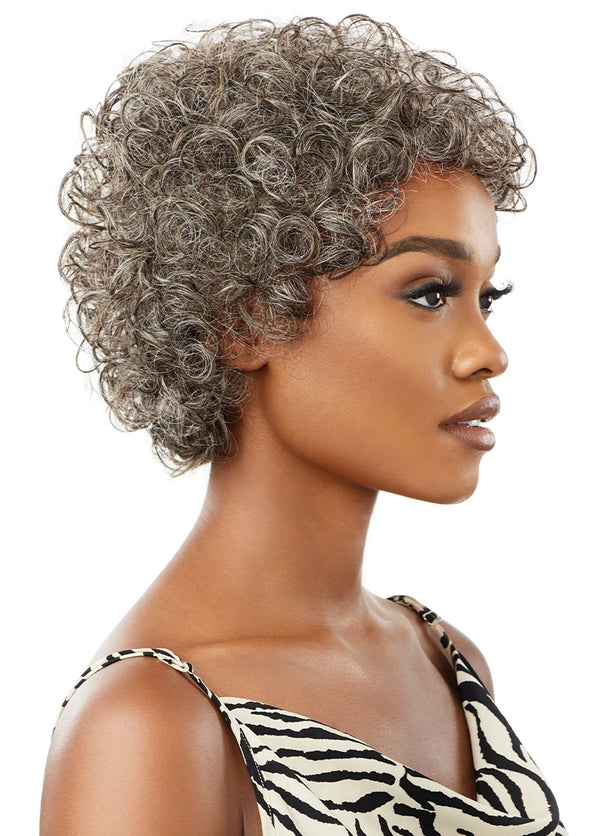 OUTRE - FAB & FLY FULL CAP WIG GRAY GLAMOUR- HH - VERONICA