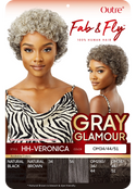 OUTRE - FAB & FLY FULL CAP WIG GRAY GLAMOUR- HH - VERONICA