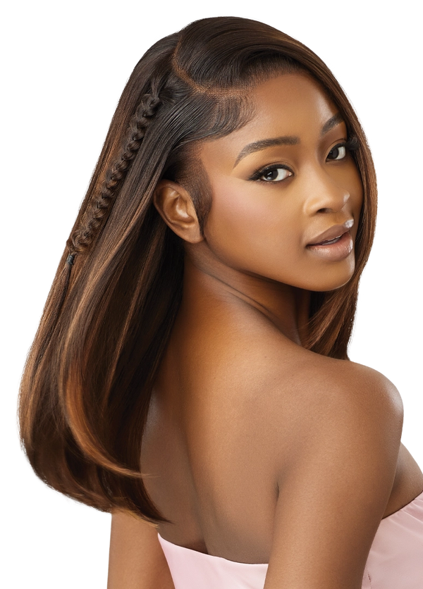 OUTRE - AIRTIED 100% FULLY HAND-TIED WIG - HHB - SLEEK YAKI 20