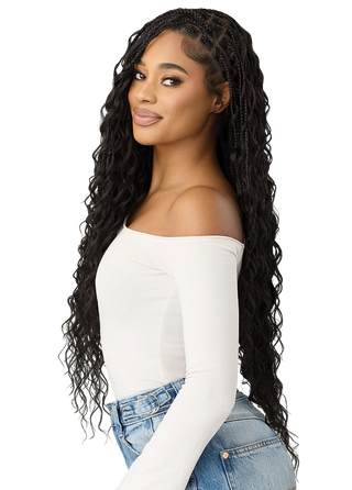 OUTRE - 100% FHT WHOLE LACE WIG - BOHO MERMAID BOX BRAID 32