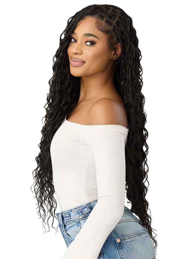 OUTRE - 100% FHT WHOLE LACE WIG - BOHO MERMAID BOX BRAID 32