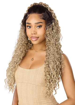 OUTRE - LACE FRONT WIG - PHL 13X6-NUEBLEND- HHB - PERUVIAN CURLS 26"