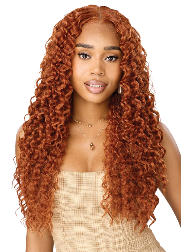 OUTRE - LACE FRONT WIG - PHL 13X6-NUEBLEND- HHB - PERUVIAN CURLS 26"