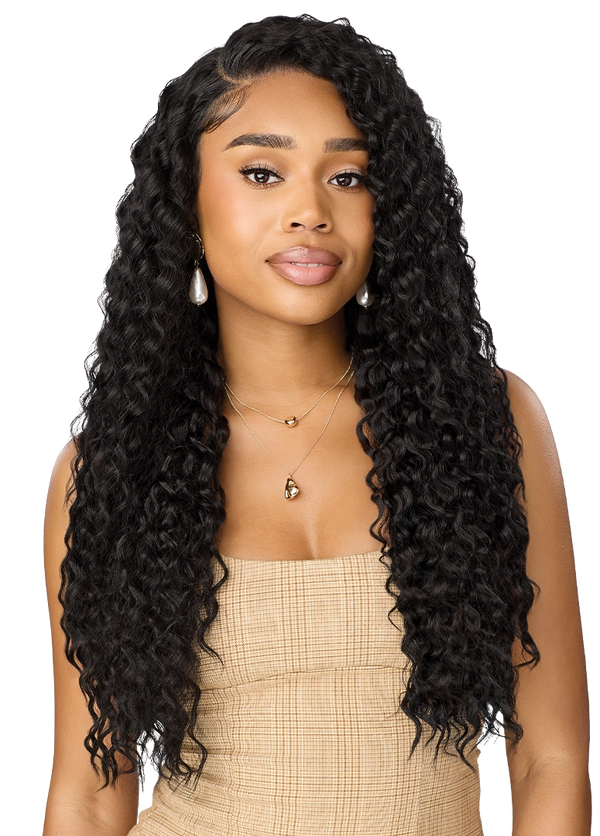 OUTRE - LACE FRONT WIG - PHL 13X6-NUEBLEND- HHB - PERUVIAN CURLS 26"