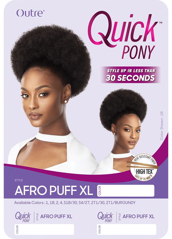 OUTRE - QUICK PONY - AFRO PUFF XL