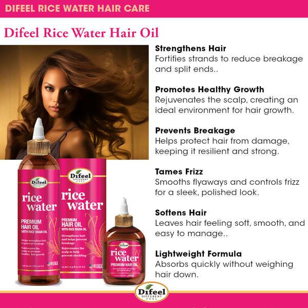 Difeel - Rice Water Premium Hair Oil