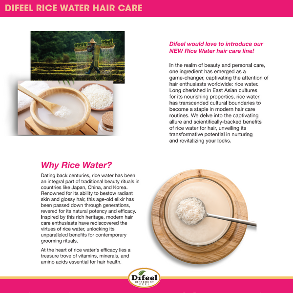 Difeel - Rice Water Sulfate-Free Shampoo