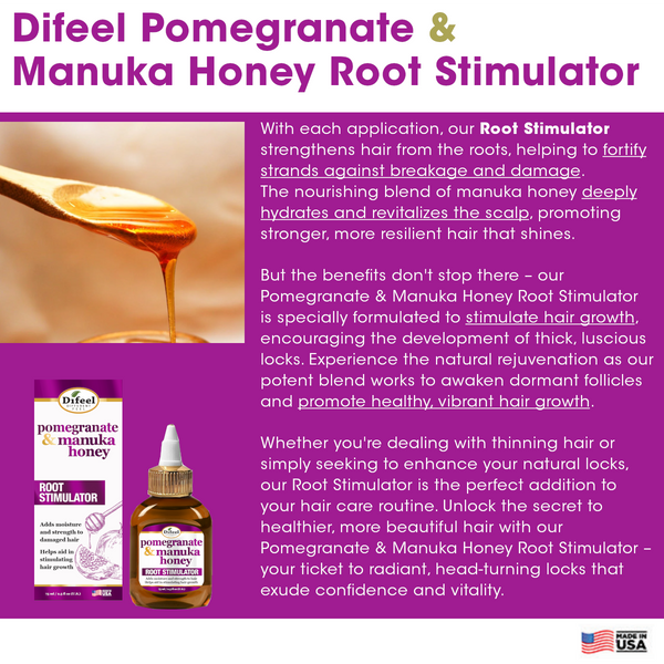 Difeel - POMEGRANATE & MANUKA HONEY ROOT STIMULATOR