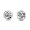 JOY JEWELRY - Silver Cubic Zirconia Earrings POST (SAC020)