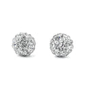 JOY JEWELRY - Silver Cubic Zirconia Earrings SQUARE (SAC049)