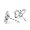 JOY JEWELRY - Silver Cubic Zirconia Earrings BUTTERFLY