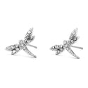 JOY JEWELRY - Silver Cubic Zirconia Earrings DRAGONFLY (SAC060)