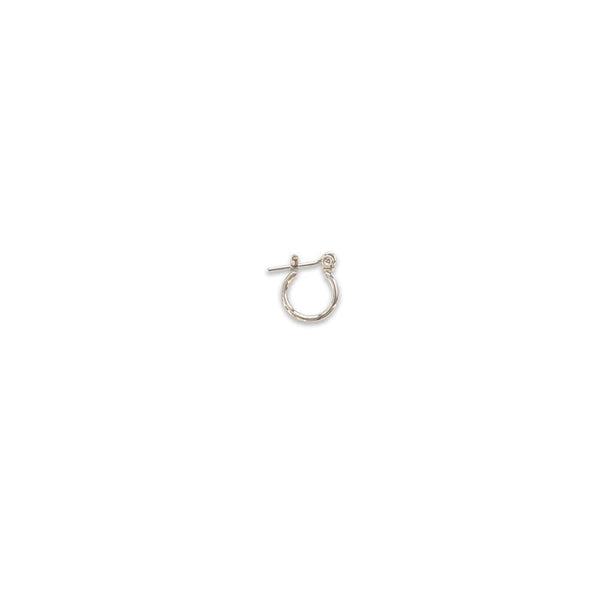 JOY JEWELRY - Silver Pincatch Hoop Earrings SDP01