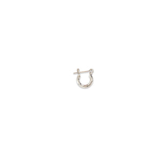 JOY JEWELRY - Silver Pincatch Hoop Earrings SDP02