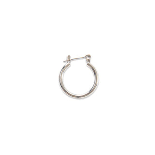 JOY JEWELRY - Silver Pincatch Hoop Earrings SDP08