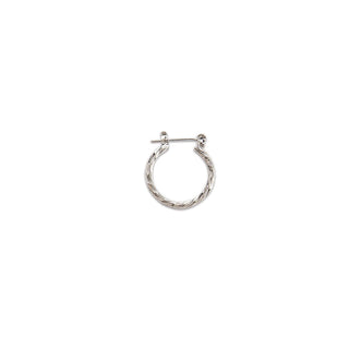 JOY JEWELRY - Silver Pincatch Hoop Earrings SDP10