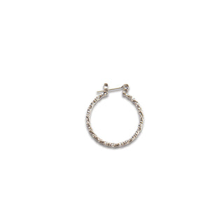 JOY JEWELRY - Silver Pincatch Hoop Earrings SDP12