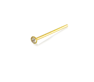 JOY JEWELRY - Gold Nose Stud Straight Pin 1 PIECE (SGR20)