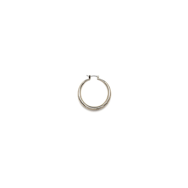JOY JEWELRY - Silver Hollow Hoop Diacut (SHD02)