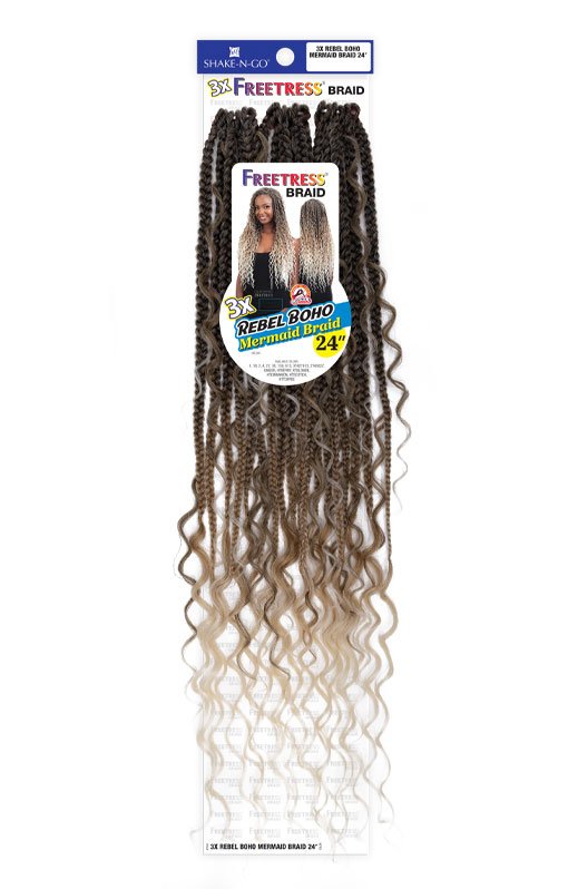 FREETRESS - 3X REBEL BOHO MERMAID BRAID 24