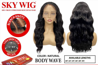 SKY WIG - 100% VIRGIN UNPROCESSED REMY HUMAN HAIR 13X4 FULL LACE WIG OPAL