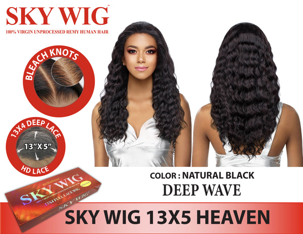 SKY WIG - 100% VIRGIN UNPROCESSED REMY HUMAN 13X5 HD LACE WIG HEAVEN