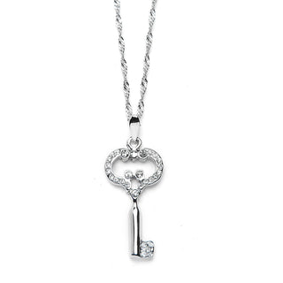 JOY JEWELRY - Silver Classic Cross Pendant Necklace (SN139)