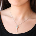JOY JEWELRY - Gold Large Key Pendant Necklace GN149