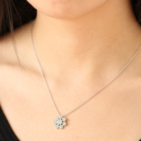 JOY JEWELRY - Gold Flower Pendant Necklace GN152