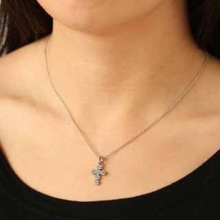 JOY JEWELRY - Gold Classic Cross Pendant Necklace (GN153)