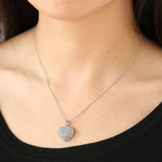 JOY JEWELRY - Silver Heart Pendant Necklace (SN159)