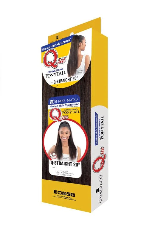 QUE - DRAWSTRING PONYTAIL STRAIGHT 20"