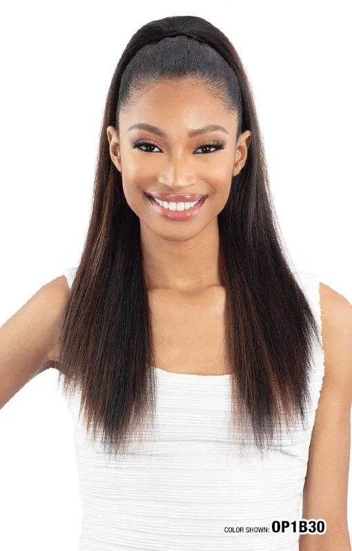 QUE - DRAWSTRING PONYTAIL STRAIGHT 20"