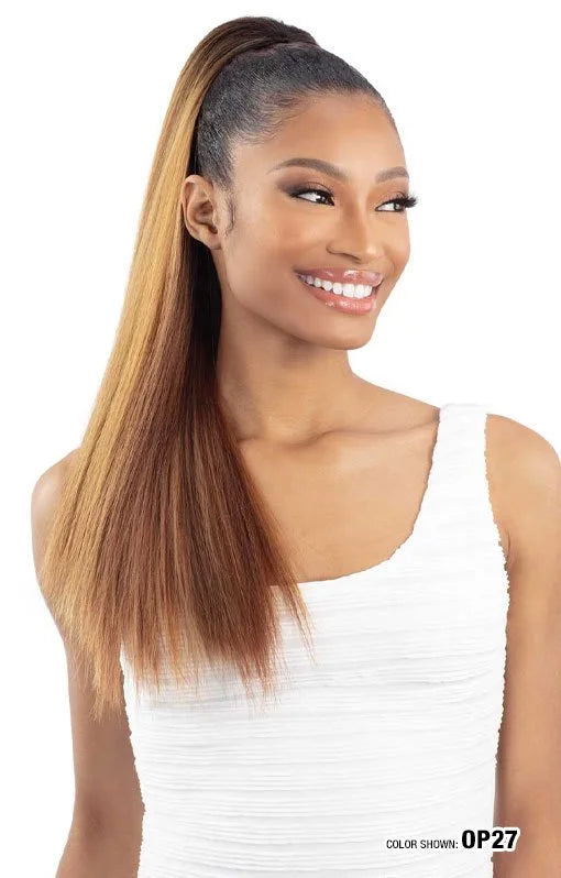 QUE - DRAWSTRING PONYTAIL STRAIGHT 20"