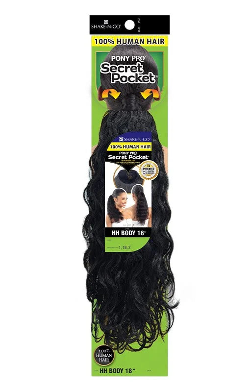 SECRET POCKET - PONYPRO BODY WAVE 18" (HUMAN)
