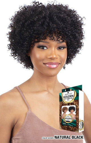 Buy natural-black GOLDEN - 100% Human Hair Wig - Gina