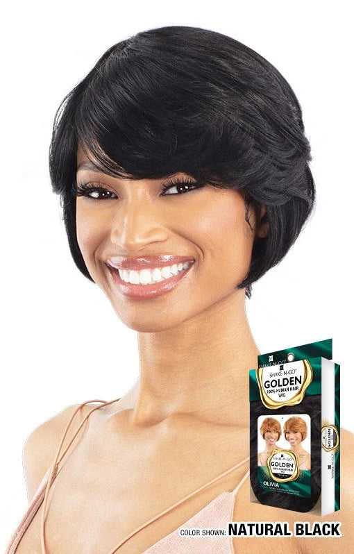 GOLDEN - HUMAN HAIR FULL WIG OLIVIA