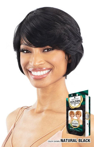 GOLDEN - HUMAN HAIR FULL WIG OLIVIA
