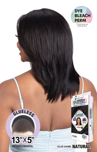 GLOSSY - GLUELESS HD FRONTAL STRAIGHT WIG 14"