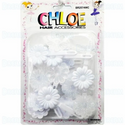 DREAM WORLD - Hair Barrettes Daisy WHITE/CLEAR 24PCs