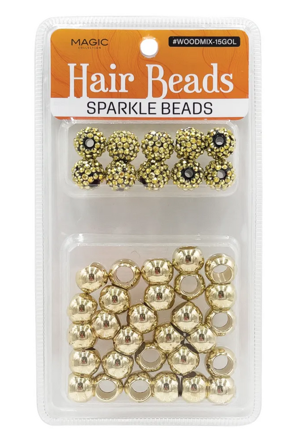 MAGIC COLLECTION - Hair Beads Sparkle Beads GOLD