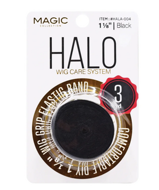 MAGIC COLLECTION - HALO 1 1/8 WIG GRIP BAND BLACK